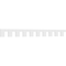 Ekena Millwork Fayetteville Architectural Grade PVC Dentil Block Trim, 7"H x 1"P x 93 3/8"L DENP07FAY02 - alternate 1